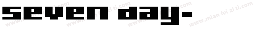 seven day字体转换